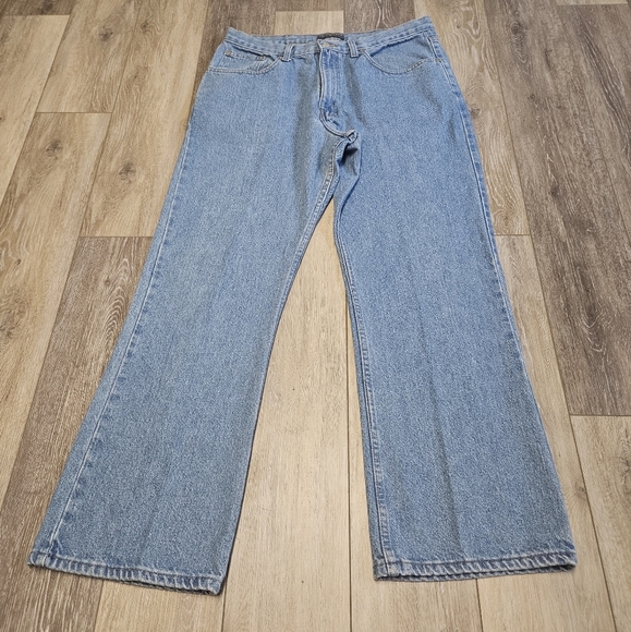 Saddlebred Straight Leg Relaxed Fit Light Blue Denim Jeans Men's 36 X 30 - Picture 1 of 9